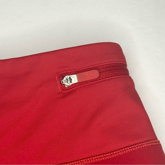 Lululemon Speed Up Running Short Long 4" Updated Fit Dark Red Size 6 - Picture 5 of 9